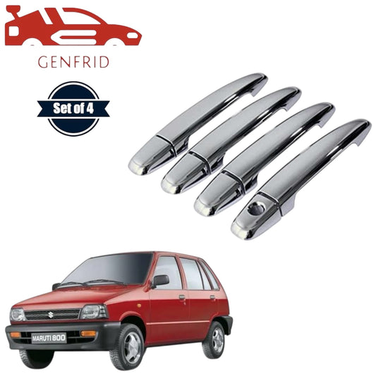 GENFRID Car Chrome Door Handle Covers For Maruti 800