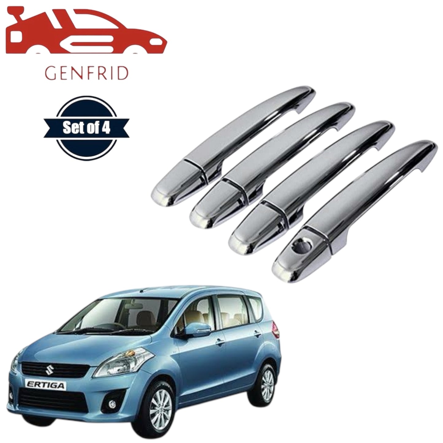 GENFRID Car Chrome Door Handle Covers For Maruti Ertiga