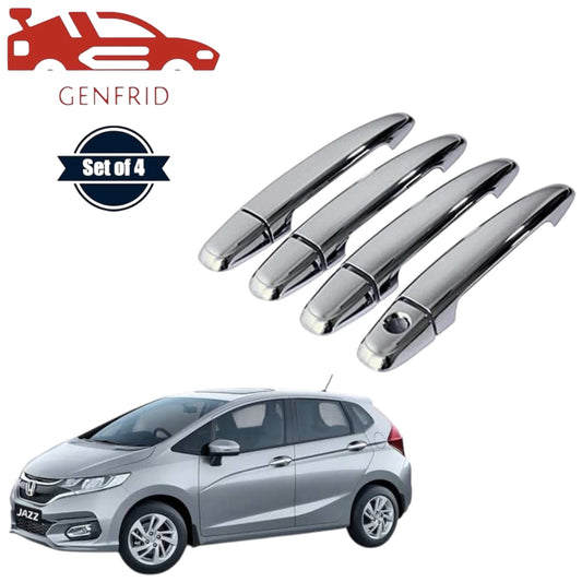 GENFRID Car Chrome Door Handle Covers For Honda Jazz