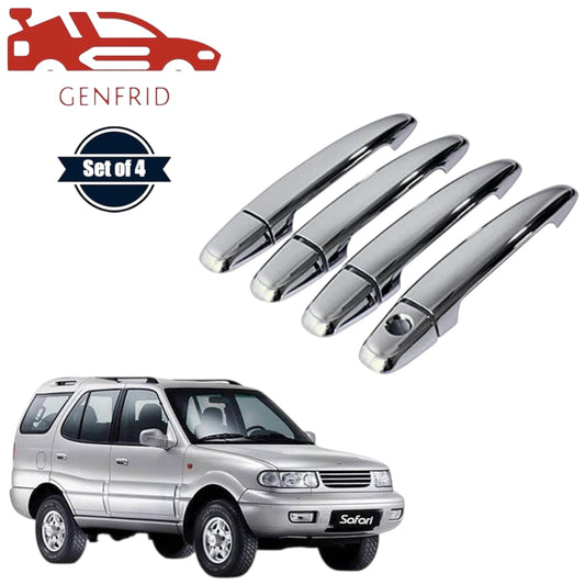GENFRID Car Chrome Door Handle Covers For Tata Safari Strome