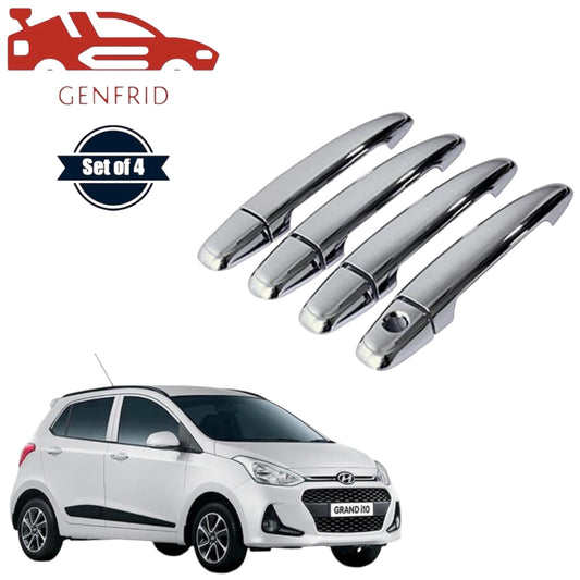 GENFRID Car Chrome Door Handle Covers For Hyundai I10 Grand