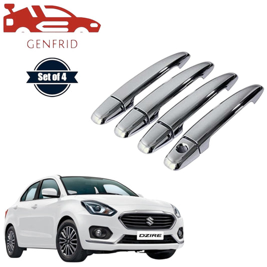 GENFRID Car Chrome Door Handle Covers For Maruti Swift Dzire 2017-24