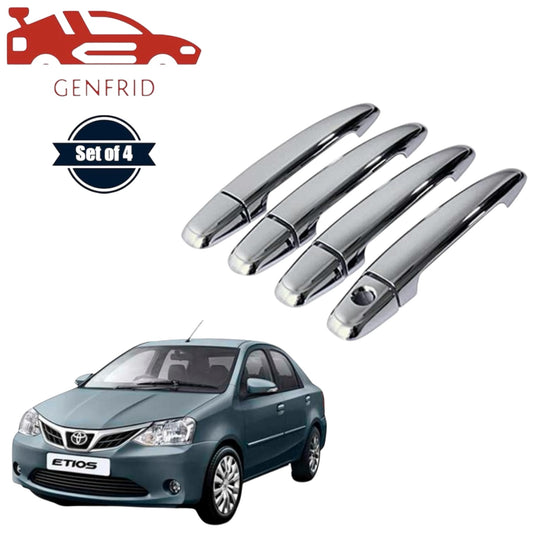 GENFRID Car Chrome Door Handle Covers For Toyota Etios
