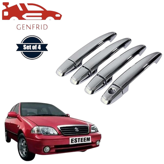 GENFRID Car Chrome Door Handle Covers For Maruti Esteem
