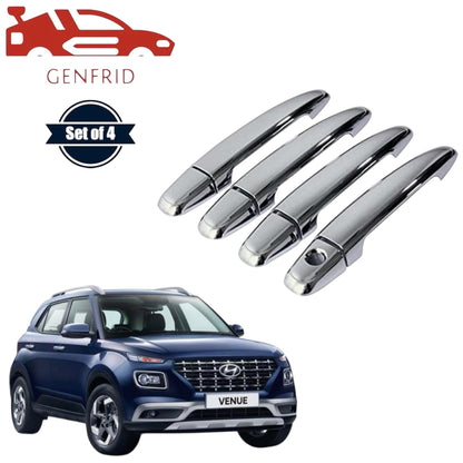 GENFRID Car Chrome Door Handle Covers For Hyundai Venue