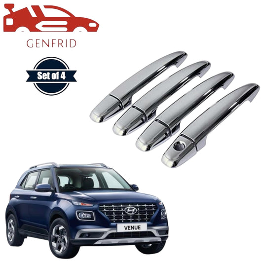 GENFRID Car Chrome Door Handle Covers For Hyundai Venue