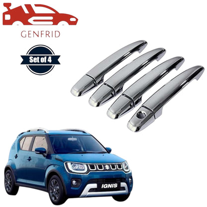 GENFRID Car Chrome Door Handle Covers For Maruti Ignis