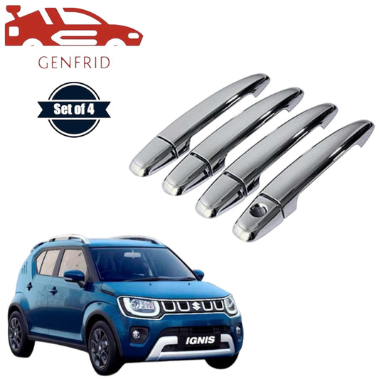 GENFRID Car Chrome Door Handle Covers For Maruti Ignis