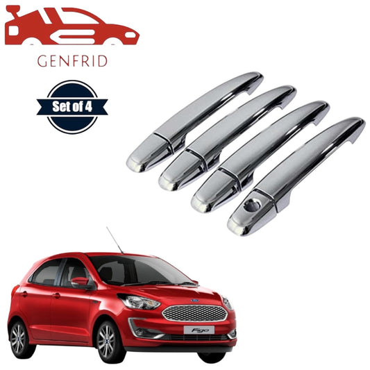 GENFRID Car Chrome Door Handle Covers For Ford Figo Aspire