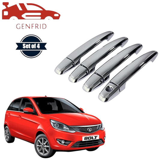 GENFRID Car Chrome Door Handle Covers For Tata Bolt