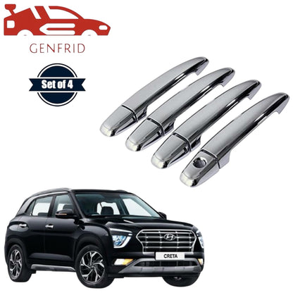 GENFRID Car Chrome Door Handle Covers For Hyundai Creta 2020-23