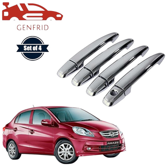 GENFRID Car Chrome Door Handle Covers For Honda Amaze