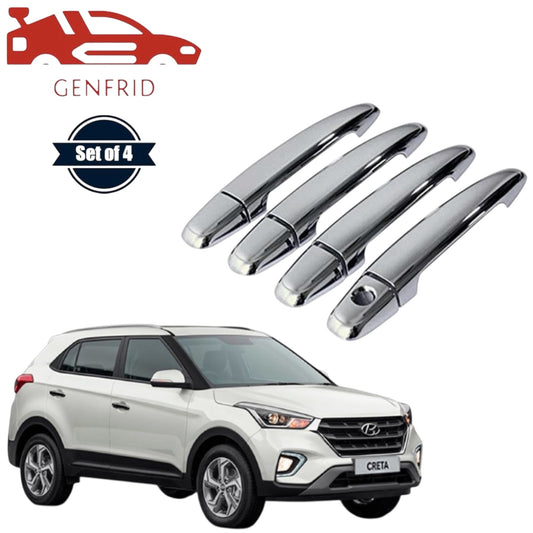 GENFRID Car Chrome Door Handle Covers For Hyundai Creta 2015-19