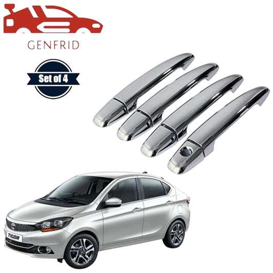 GENFRID Car Chrome Door Handle Covers For Tata Tigor