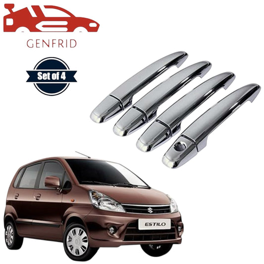 GENFRID Car Chrome Door Handle Covers For Maruti Zen Estilo