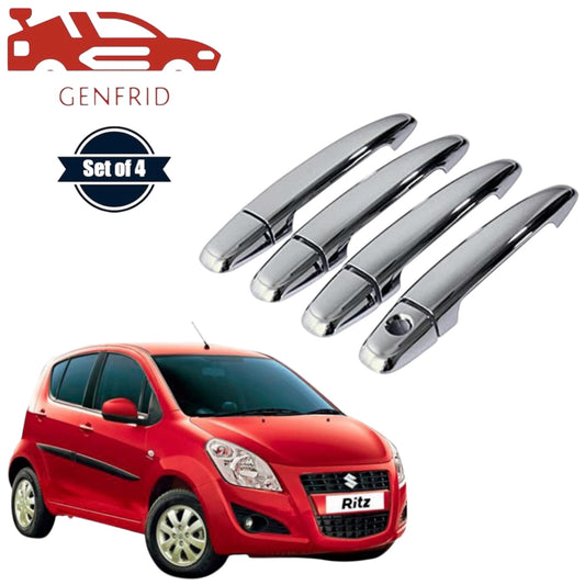 GENFRID Car Chrome Door Handle Covers For Maruti Ritz