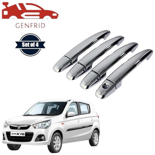 GENFRID Car Chrome Door Handle Covers For Maruti AltoK10 2014-20