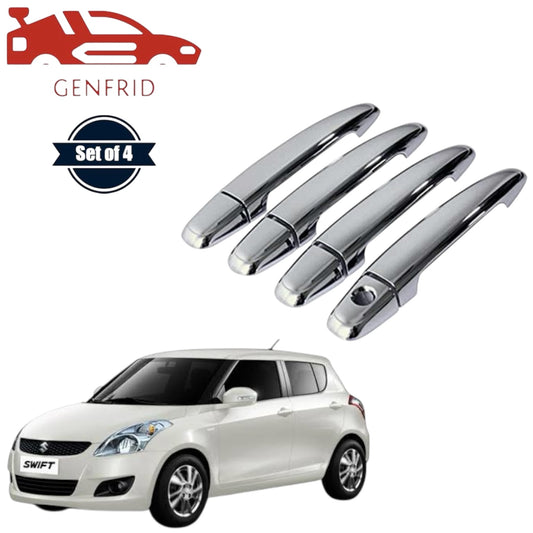 GENFRID Car Chrome Door Handle Covers For Maruti Swift 2005-11