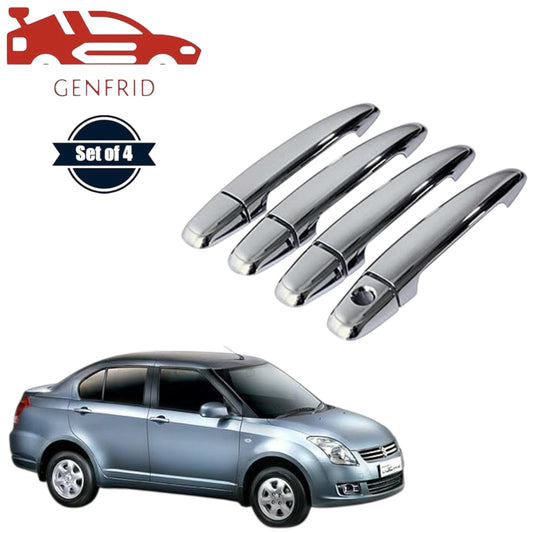 GENFRID Car Chrome Door Handle Covers For Maruti Swift Dzire 2005-11