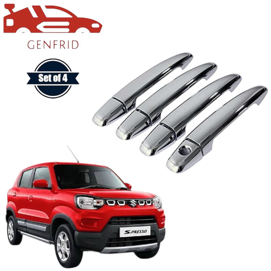 GENFRID Car Chrome Door Handle Covers For Maruti Spresso