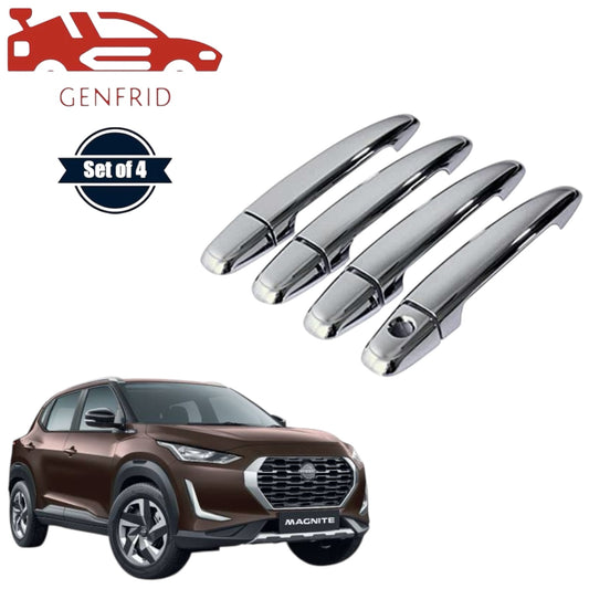 GENFRID Car Chrome Door Handle Covers For Nissan Magnite