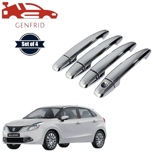 GENFRID Car Chrome Door Handle Covers For Maruti Baleno