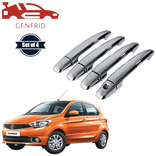 GENFRID Car Chrome Door Handle Covers For Tata Tiago