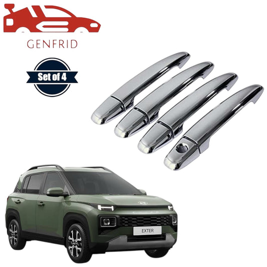 GENFRID Car Chrome Door Handle Covers For Hyundai Exter