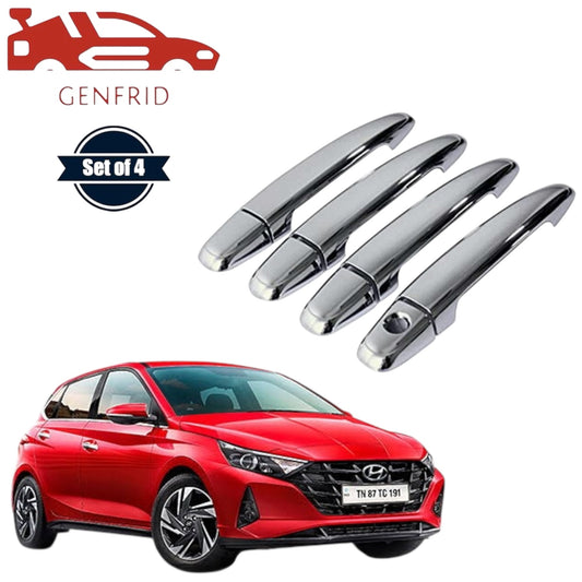 GENFRID Car Chrome Door Handle Covers For Hyundai I20 2020-25
