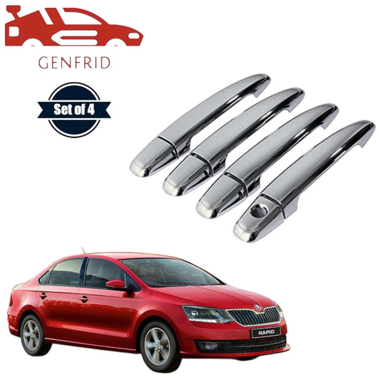 GENFRID Car Chrome Door Handle Covers For Skoda Rapid