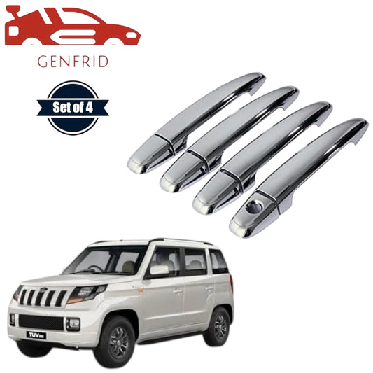 GENFRID Car Chrome Door Handle Covers For Mahindra TUV300