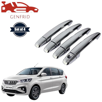 GENFRID Car Chrome Door Handle Covers For Maruti Ertiga 2018-25