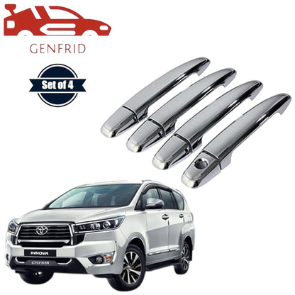 GENFRID Car Chrome Door Handle Covers For Toyota Innova Crysta