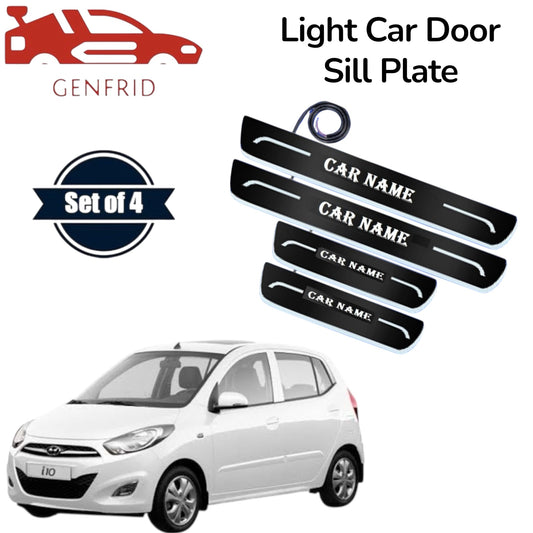Genfrid Car Door Foot Step Led Sill Plate, Door Sill Plate For Hyundai I10