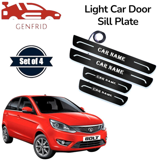 Genfrid Car Door Foot Step Led Sill Plate, Door Sill Plate For Tata Bolt