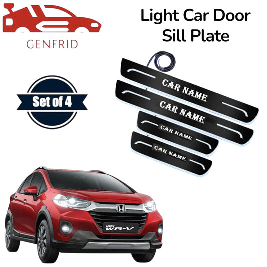Genfrid Car Door Foot Step Led Sill Plate, Door Sill Plate For Honda WRV