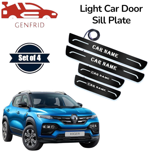 Genfrid Car Door Foot Step Led Sill Plate, Door Sill Plate For Renault Kiger
