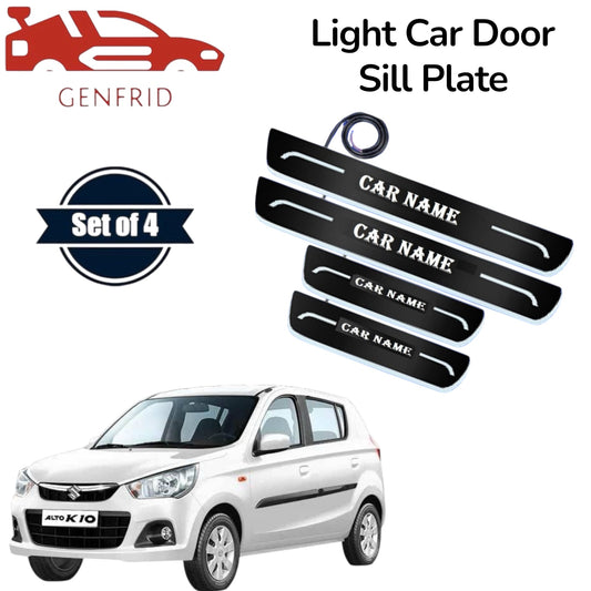 Genfrid Car Door Foot Step Led Sill Plate, Door Sill Plate For Maruti AltoK10