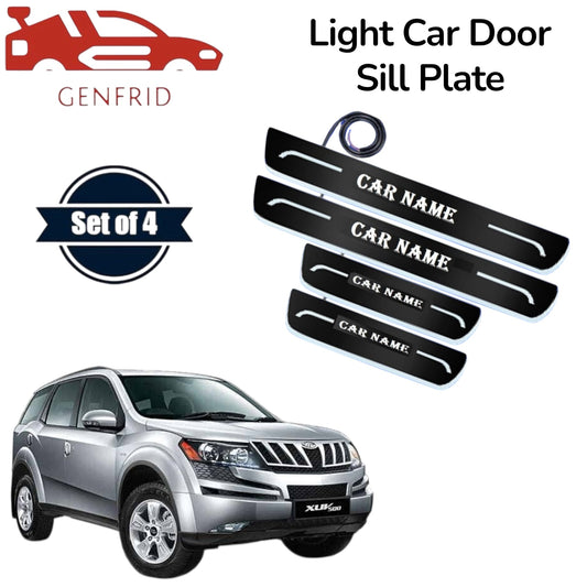 Genfrid Car Door Foot Step Led Sill Plate, Door Sill Plate For Mahindra XUV500