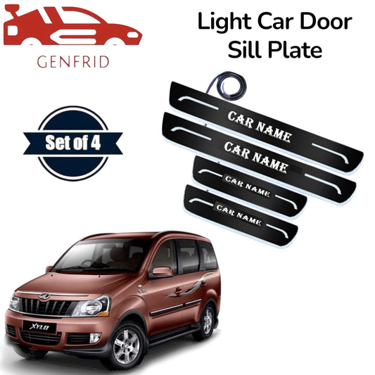 Genfrid Car Door Foot Step Led Sill Plate, Door Sill Plate For Mahindra Xylo